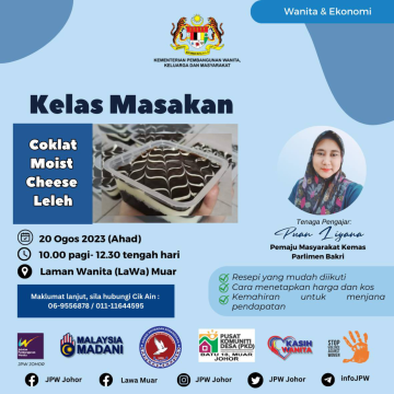 Kelas Masakan : Coklat Moist Cheese Leleh